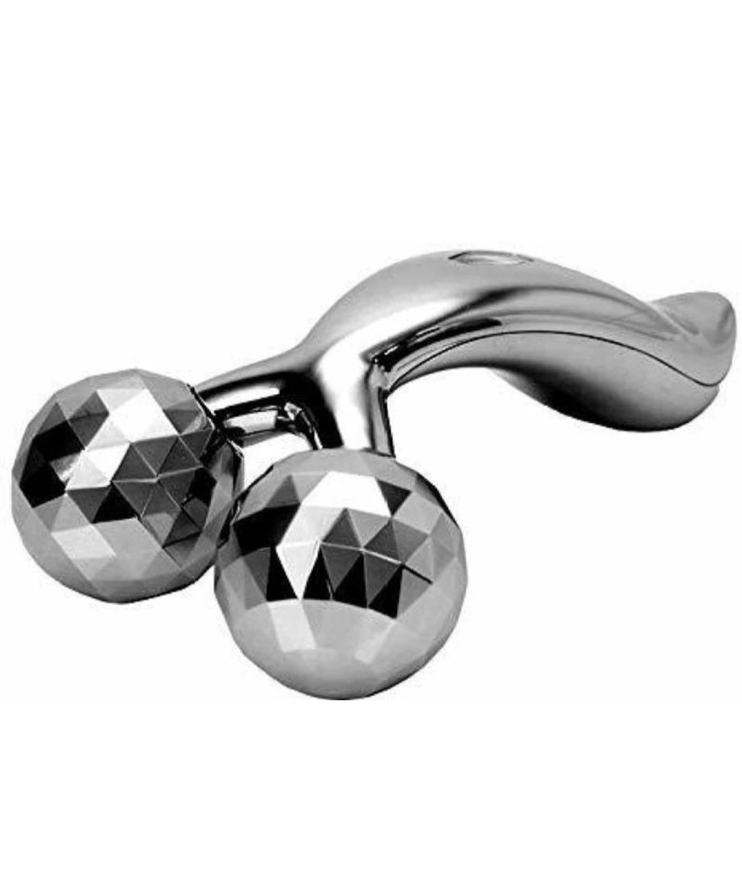 3D Roller Face Body Massager (Silver)